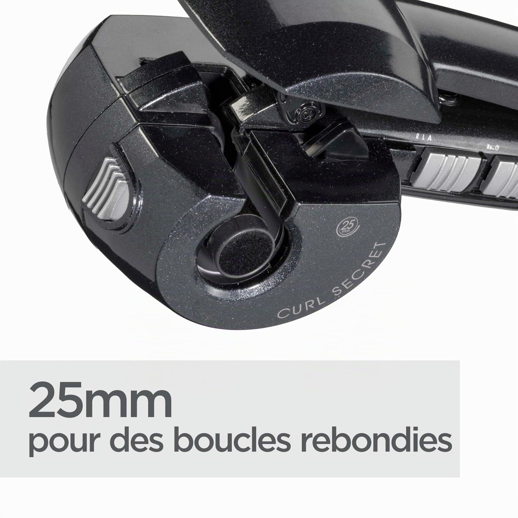 Curl Secret BaByliss - Boucleur automatique Ionic 2, 2 têtes interchangeables, Température de 190 à 230°C, Noir, 25-35mm, C1300E