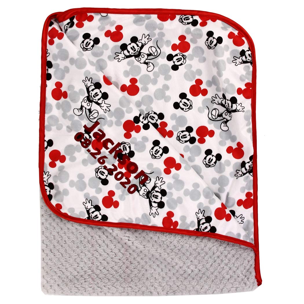 Personalized Disney Mickey Mouse Baby Blanket