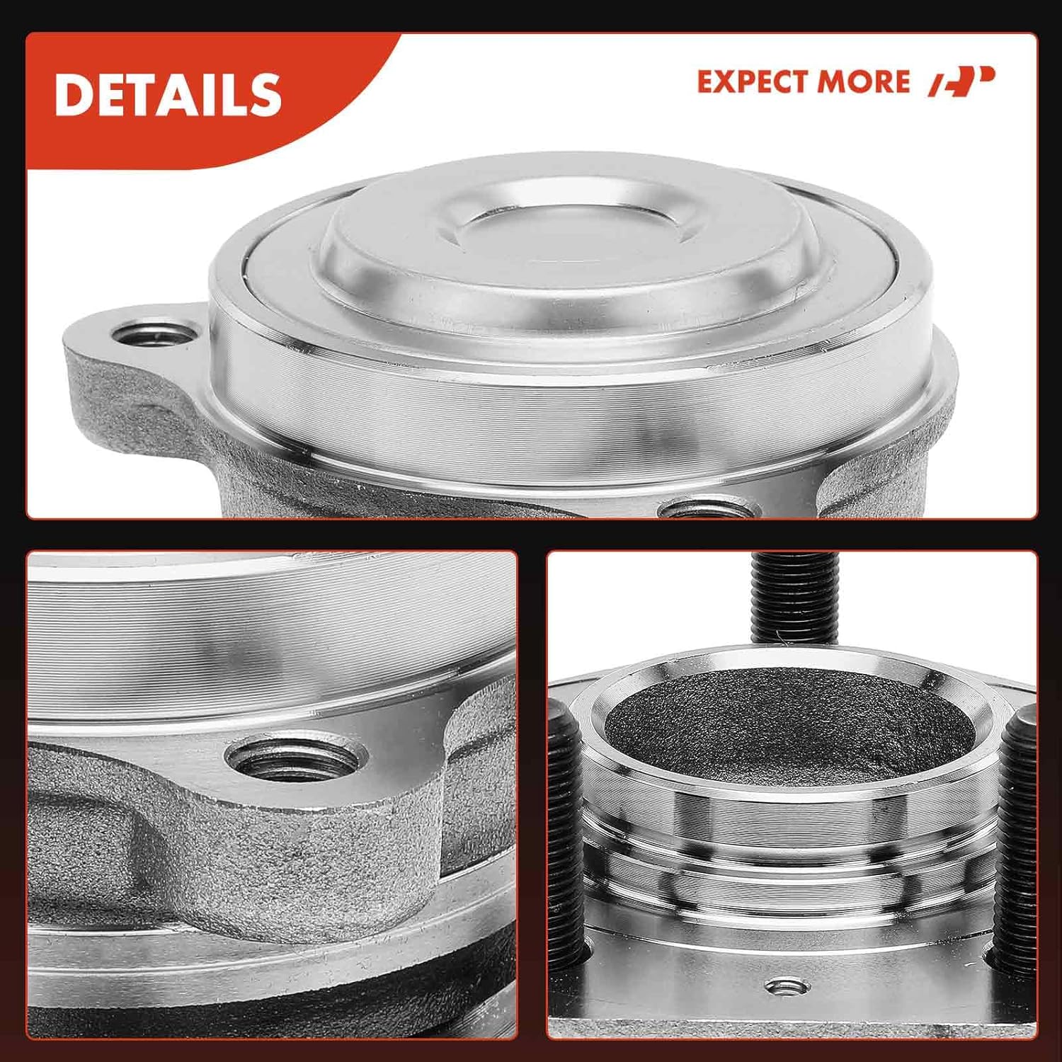 A-Premium Front Wheel Bearing and Hub Assembly with 5-Lug Compatible with Tesla Model 3 2017-2022, Model Y 2020-2021, RWD Only