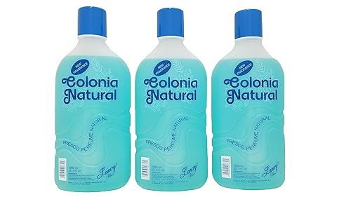 Lancry Colonia Natural Colonia 33.33 oz.33.8 fl oz (azul original) (paquete 3)