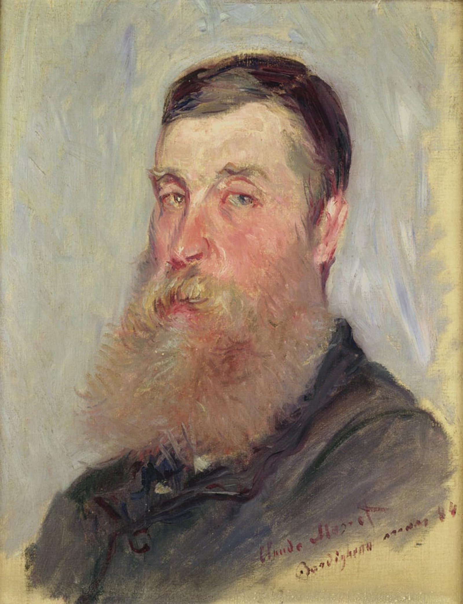 ARTXLXXBN Famous Painting Canvas Artwork Graffiti Print Portrait of an English Painter Bordighera by Claude Monet Portrait Canvas Image for Home Decor 60x90cm