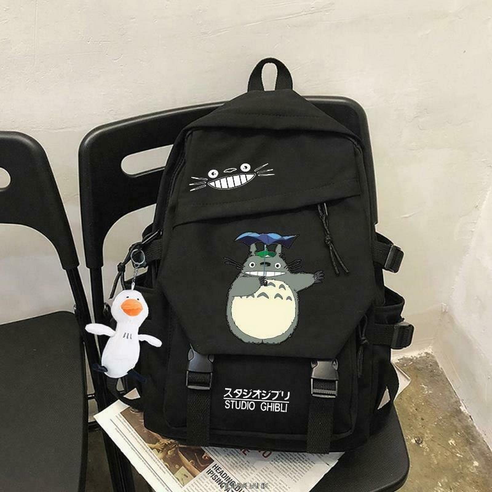 Plecaki damskie nylonowe plecaki torba na ramię anime kreskówka Totoro torby szkolne torba na książki dla mężczyzn torby podróżne