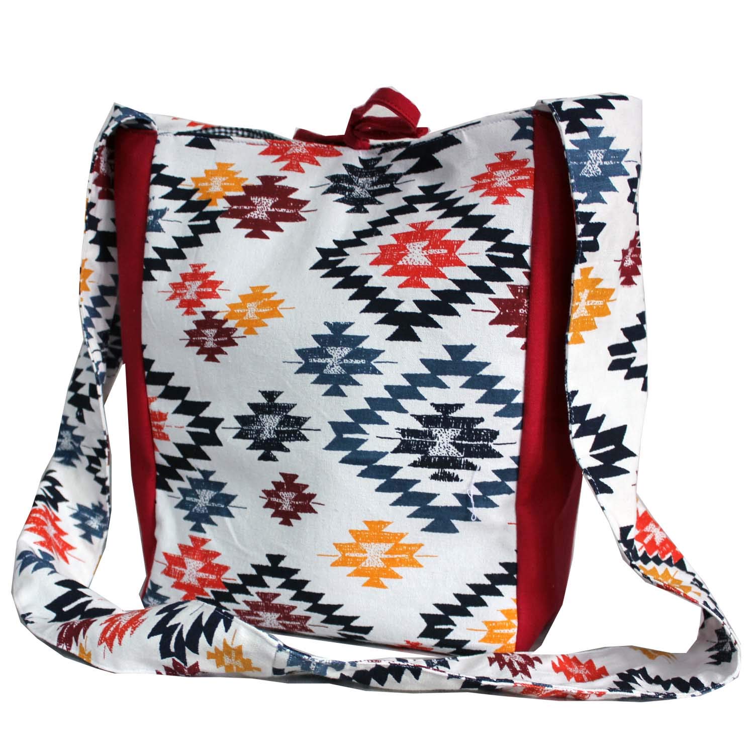Dekor World Cotton Multi Ikat Printed Jhola Bag (Pack of 1 Piece) (B07GQL943S) Amazon Price History, Amazon Price Tracker