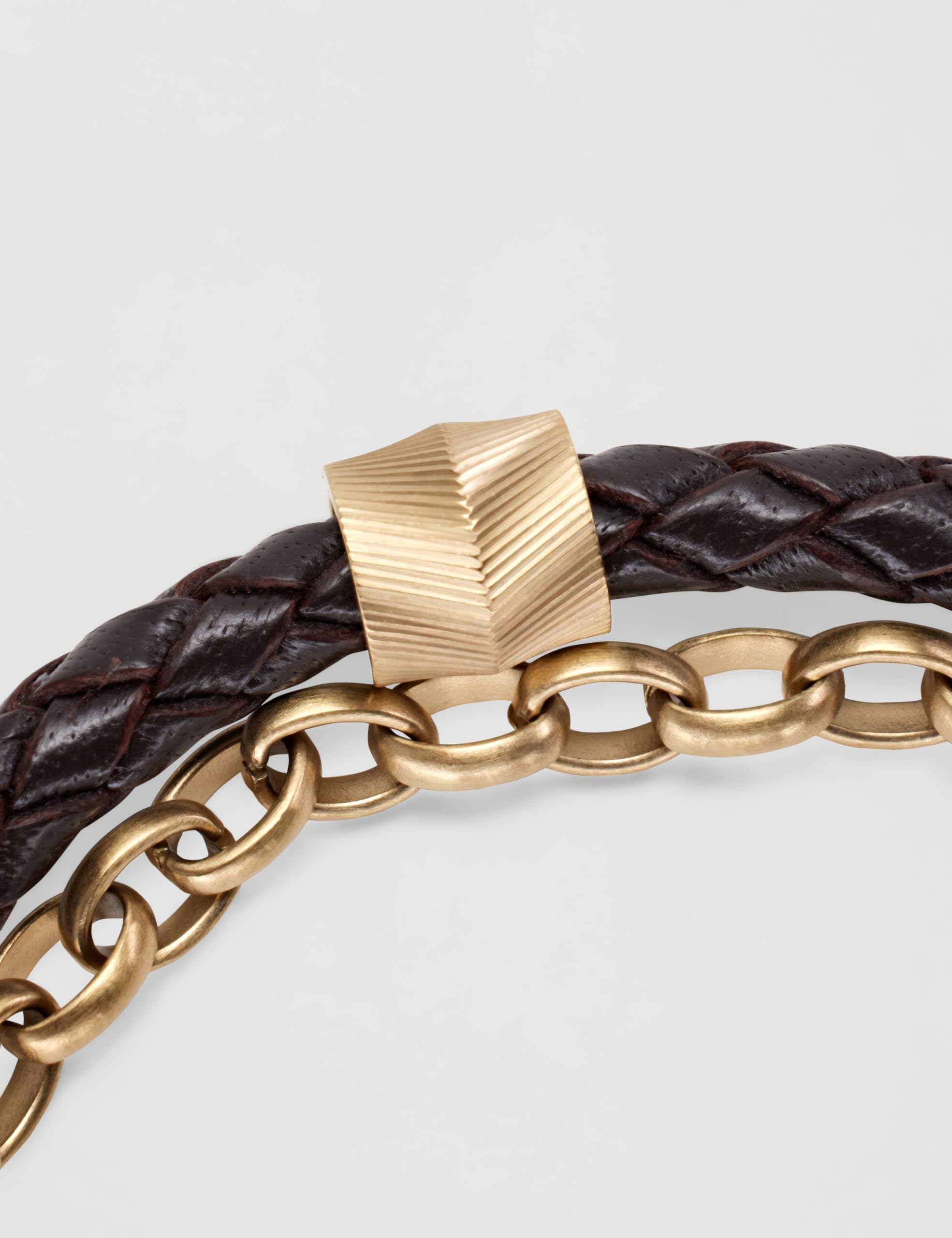 Fossil Casual texture Herrenarmband aus Leder oder Edelstahl mit Magnet-, Falt- oder Schnallenverschluss