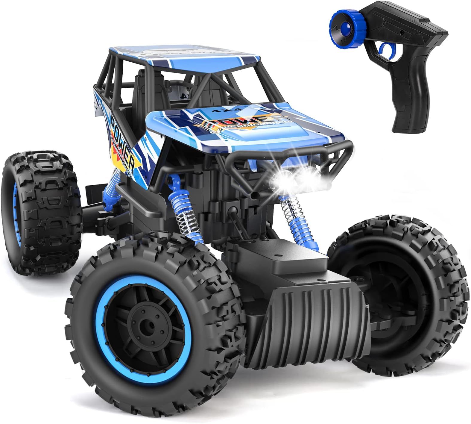 DOUBLE E RC Car 1:12 Remote Control Car Monster Trucks 4WD Off Road RC Truck with Head Lights All Terrain Electric Vehicles