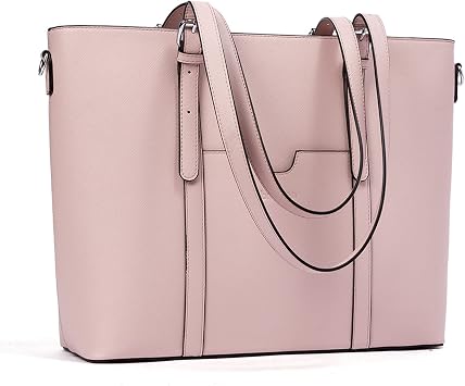 Amazon.com: BROMEN Maletín para mujer, bolso de mano de cuero de 15.6  pulgadas, bolso de mano elegante para computadora : Ropa, Zapatos y Joyería