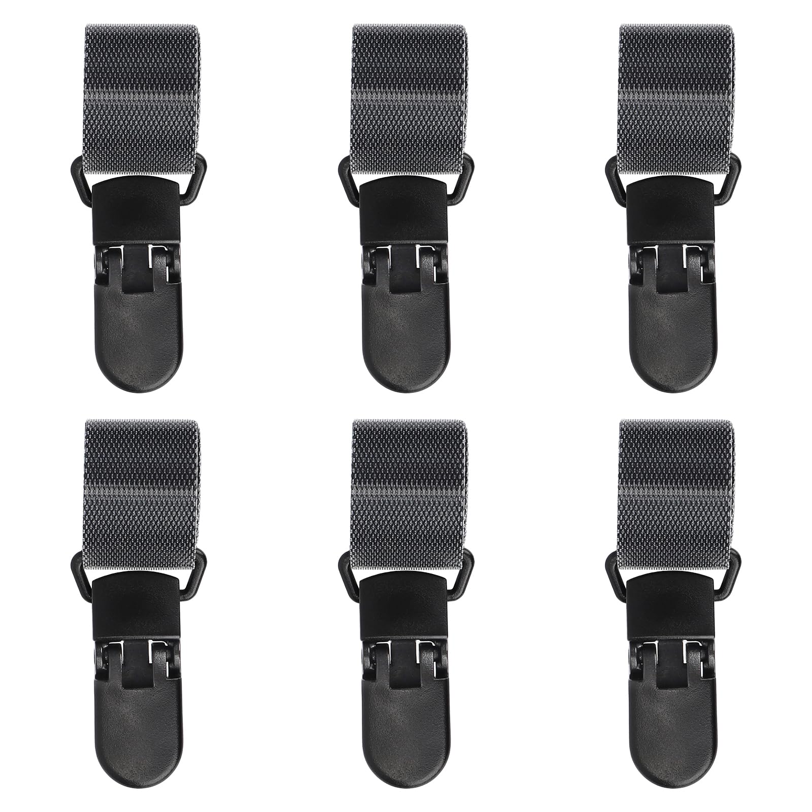 Tinoaly 6pcs Garden Flag Clips, Anti-Wind Holder Clips Heavy Duty Secure Flag Pole Clip for Outdoor Yard Flags Banners Decoration, to Prevent Slipping (Black)-image-19
