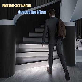 KOMIGAN Motion-Activated Cascading Effect LED Stair Lighting Kit