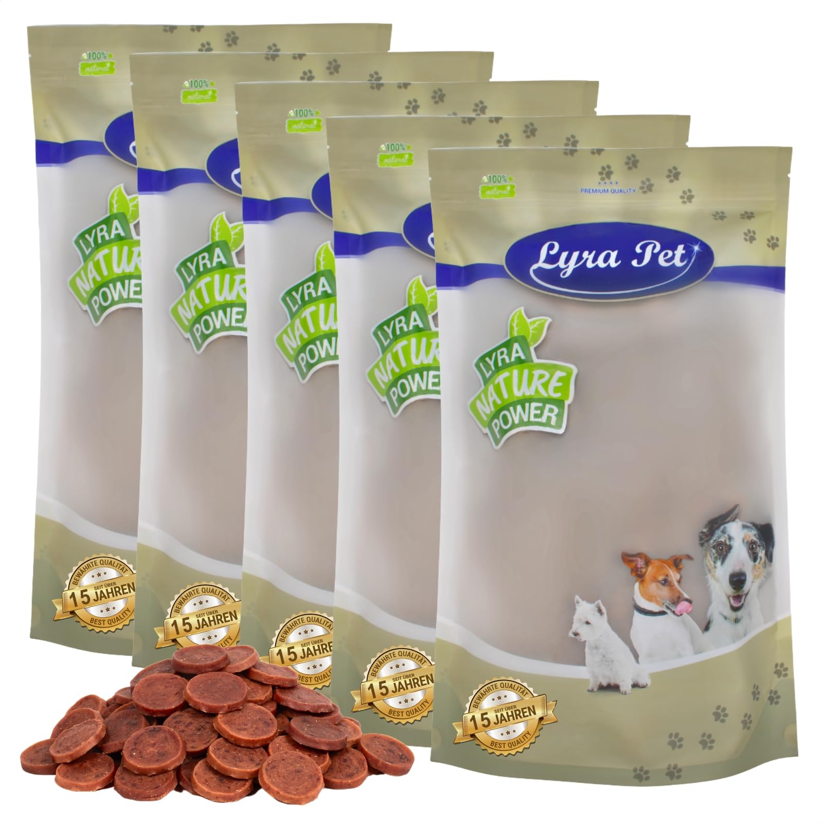 Lyra Pet® 5 kg Entenchips getrocknet - Kausnack für Hunde | Leckerli für alle Hunde - Proteinreicher Kauartikel mit Ente - Idealer Belohnungs- und Trainingssnack