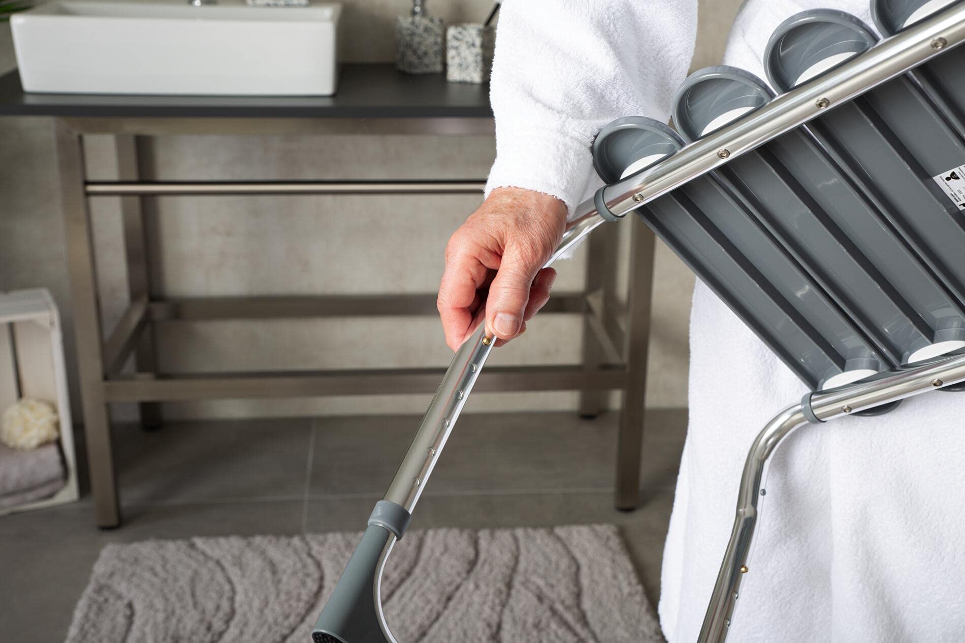 RIDDER Bad-Hocker Pro, höhenverstellbar weiß