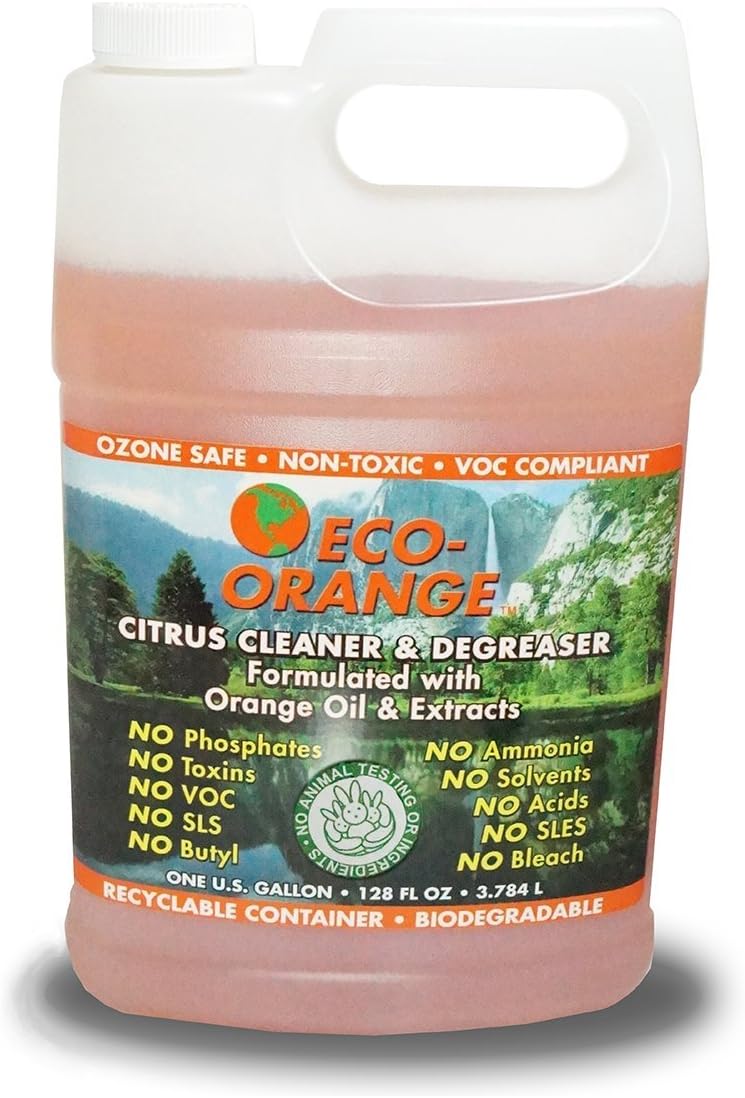 1 Gallon Super Concentrate. Strongest All-Natural, All-Purpose Orange-Based Cleaner. Makes up to 16 GALLONS after dilution. Non-Toxic, Allergy-Free, Eco-Friendly. Safe for Family, Pets.
