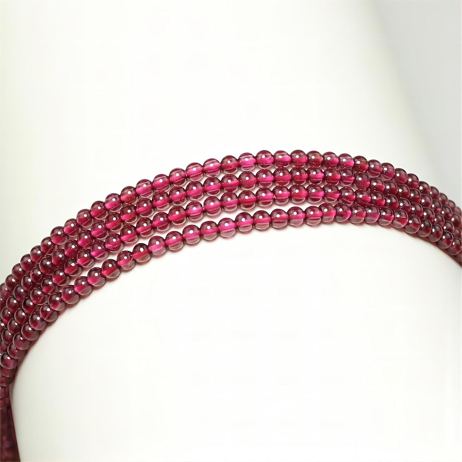 MJDCB 320pcs Natural Small Stone Beads 2mm Red Garnet Round Smooth Loose Gemstone Bead for Jewelry Making Bracelets Earrings Necklaces Accessories - Image 3