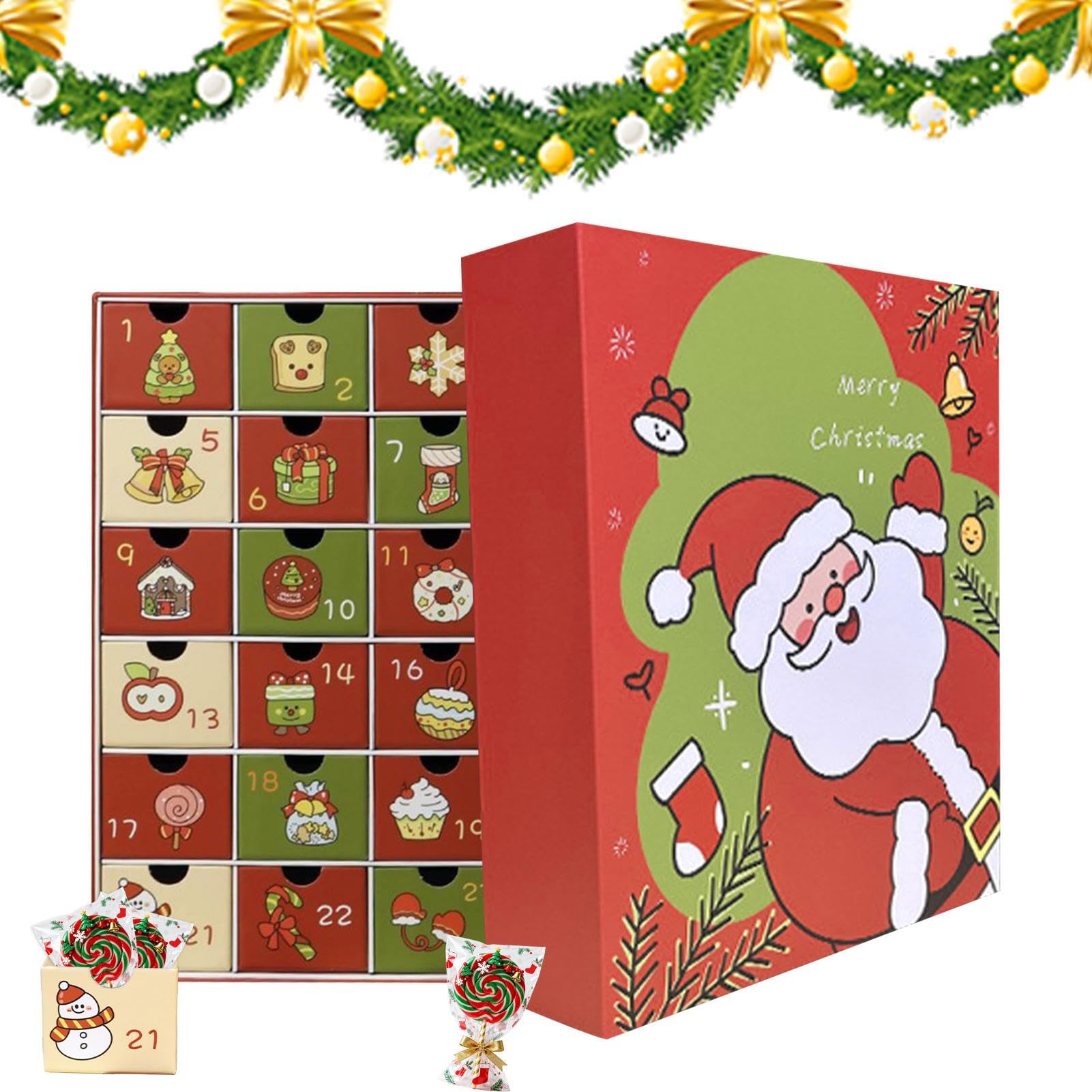 Calendario de Adviento Reutilizable Reutilizable Para 2025 Con 24 Casillas | Estuche De Detalles Para Navideñas Para Niños Y Adultos Festival Y Halloween