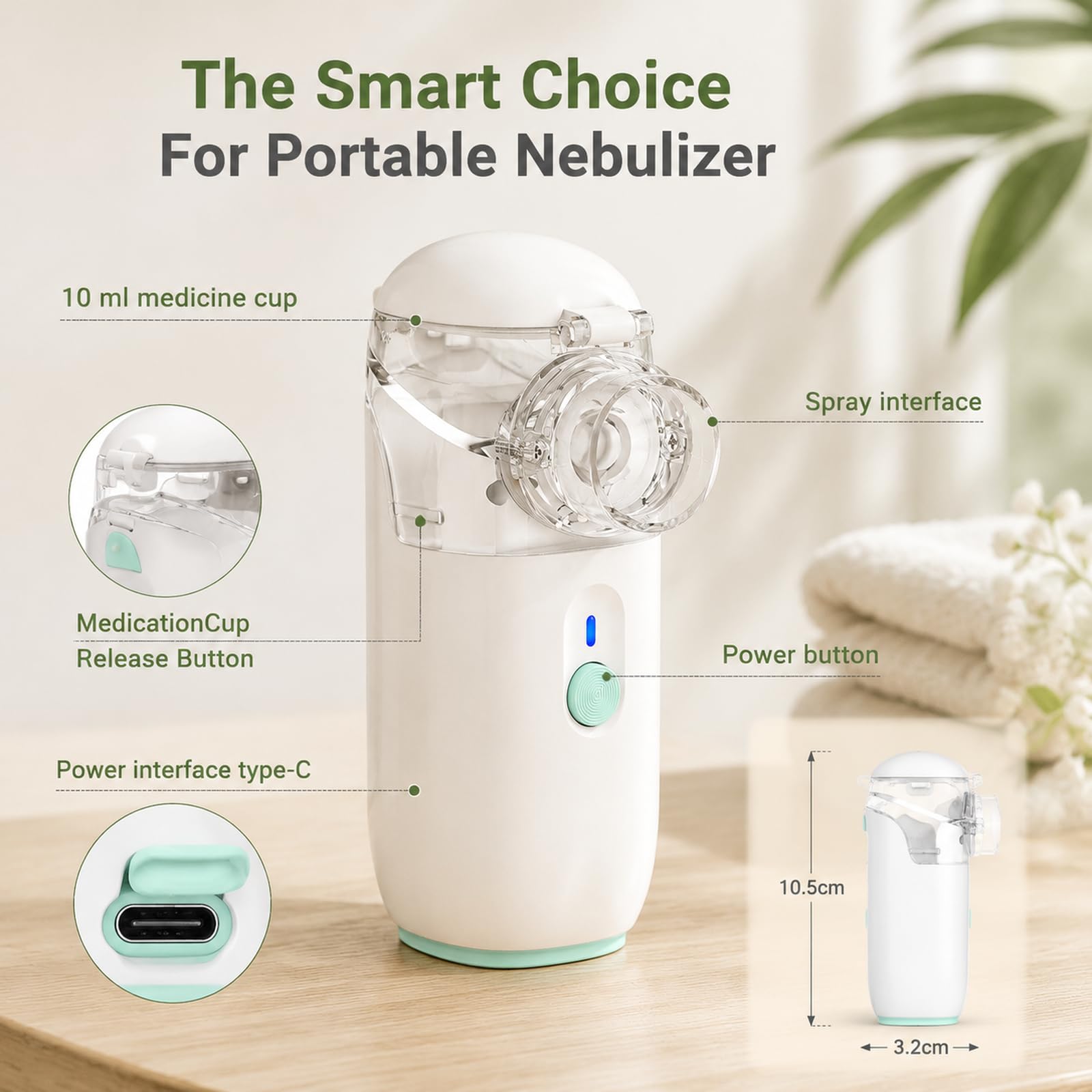Nebulizator OLEKE dla dorosłych