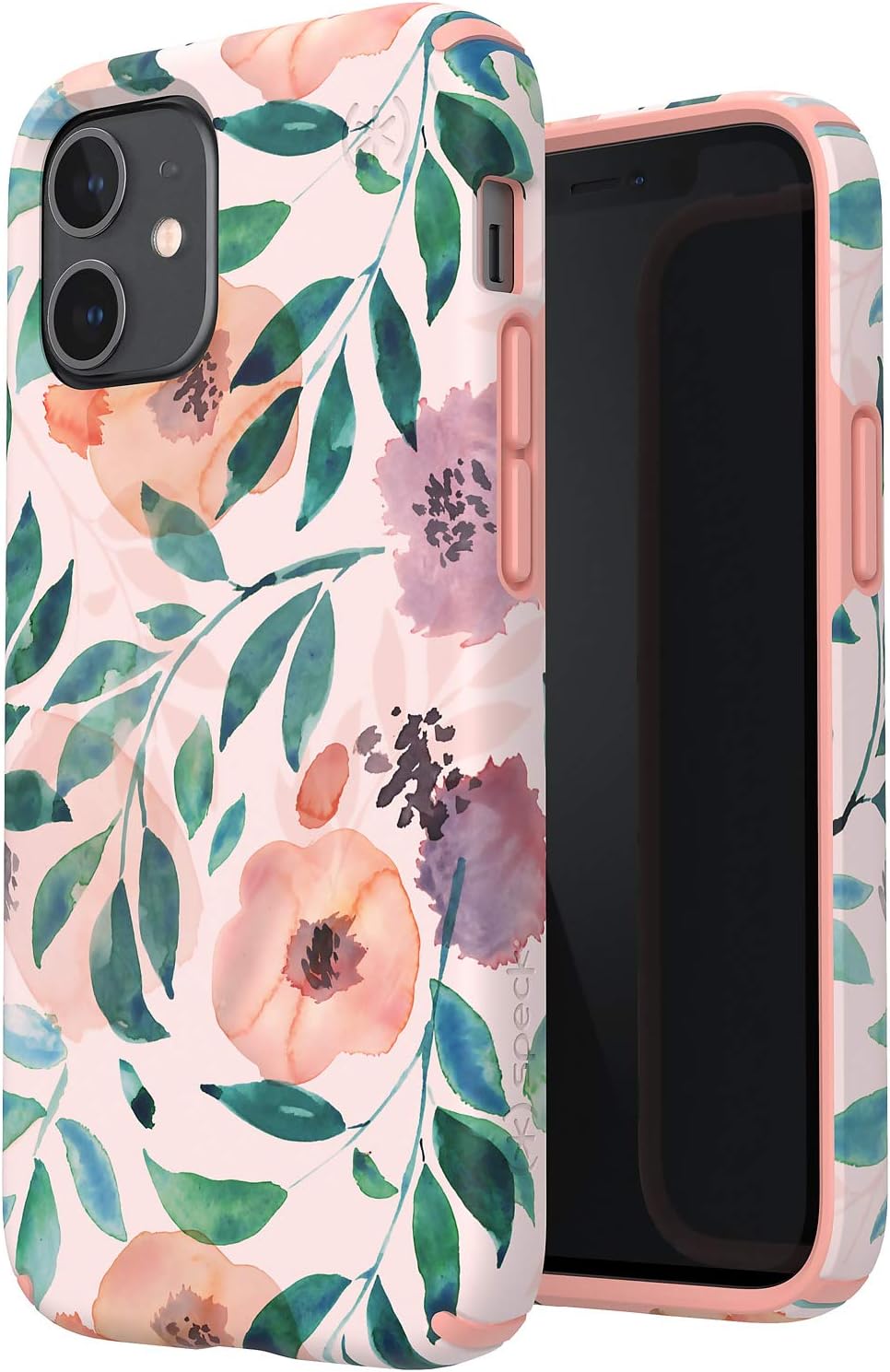 Speck Products Presidio Edition iPhone 12 Mini White/Rosy Pink/Watercolor Roses