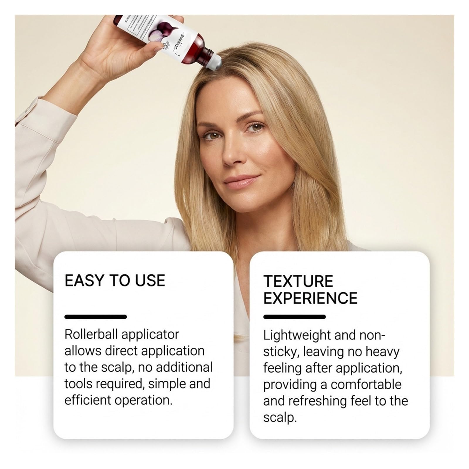 Champú voluminizador de cebolla roja | Mantiene la humedad del cabello y mejora el confort.(2pcs)