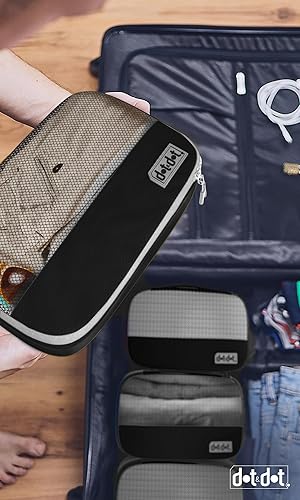 Vista 3 de 4 cubos pequeños de embalaje para viajes, organizadores de equipaje - Cubos de embalaje de viaje para maletas