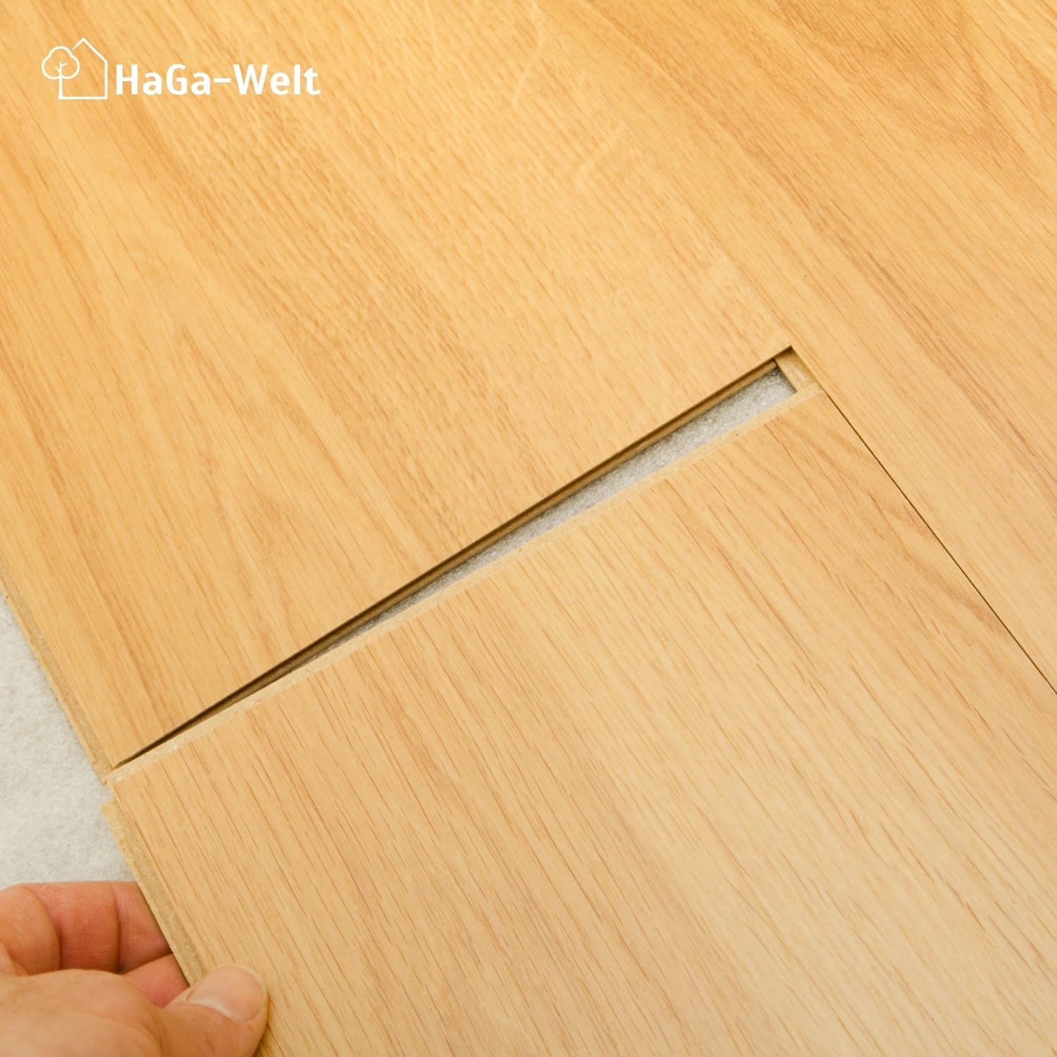 HaGa® Premium Trittschalldämmung 1,25m x 5m x 2mm | für Laminat-, Vinyl- und Holzböden | Reduziert Schall und verbessert die Wärmeisolierung
