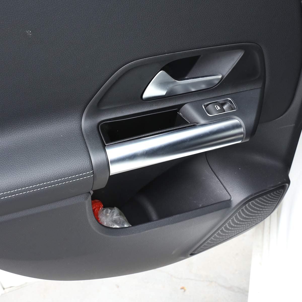 Vassoio Portaoggetti Per Porta Anteriore Auto - ABS Nero, Per Mercedes Classe B W247 / GLB X247 (2019+)