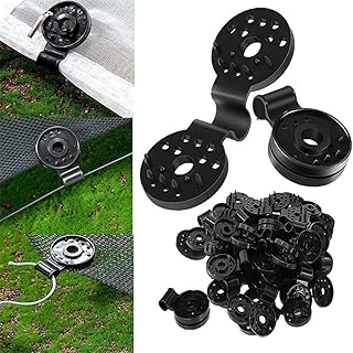 50 Pcs Shade Cloth Heavy Duty Lock Grip，New Removable and Reusable Shade Cloth Plastic Clips Greenhouse Shade Cloth Fix Clamp, Windproof Awning Clamp Grip Tarp Clips. (50 pcs)