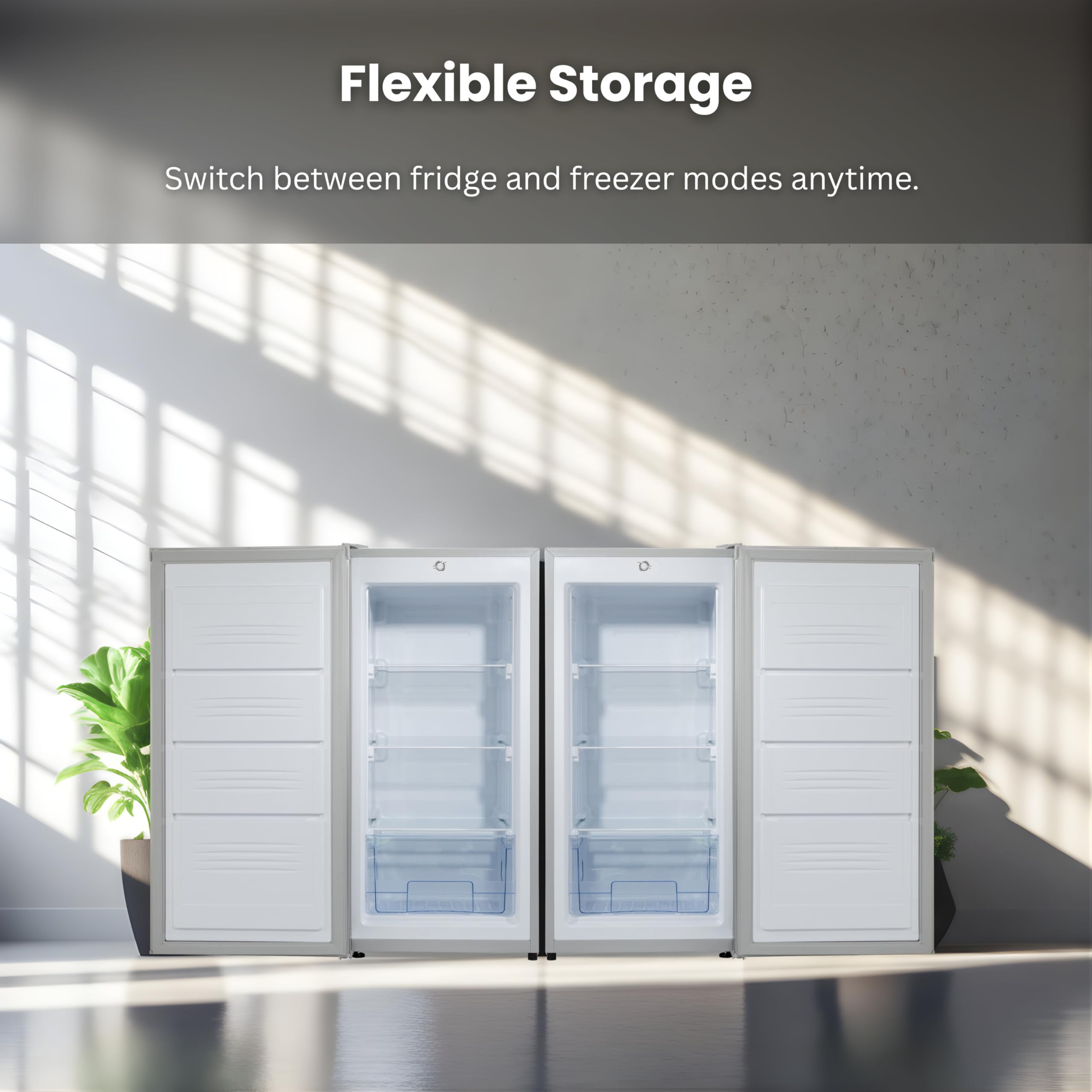 Conserv Energy Star 4.3 Cu.Ft. Convertible Refrigerator Freezer Pair, Garage Ready— Modular Side-By-Side French Door Look, Use As Fridge Or Freezer on Fridge.com - View 5