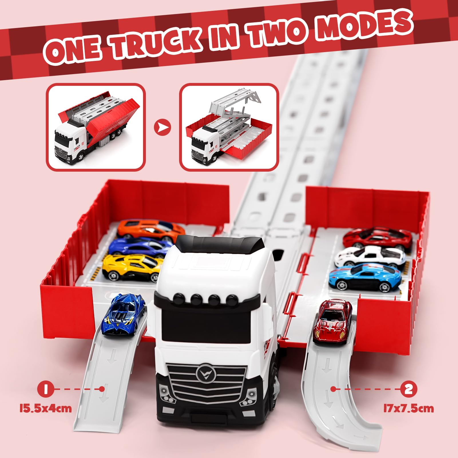 Transporter Truck Cars Toys for Boys 3 4 5 6 Years Old - Image 3