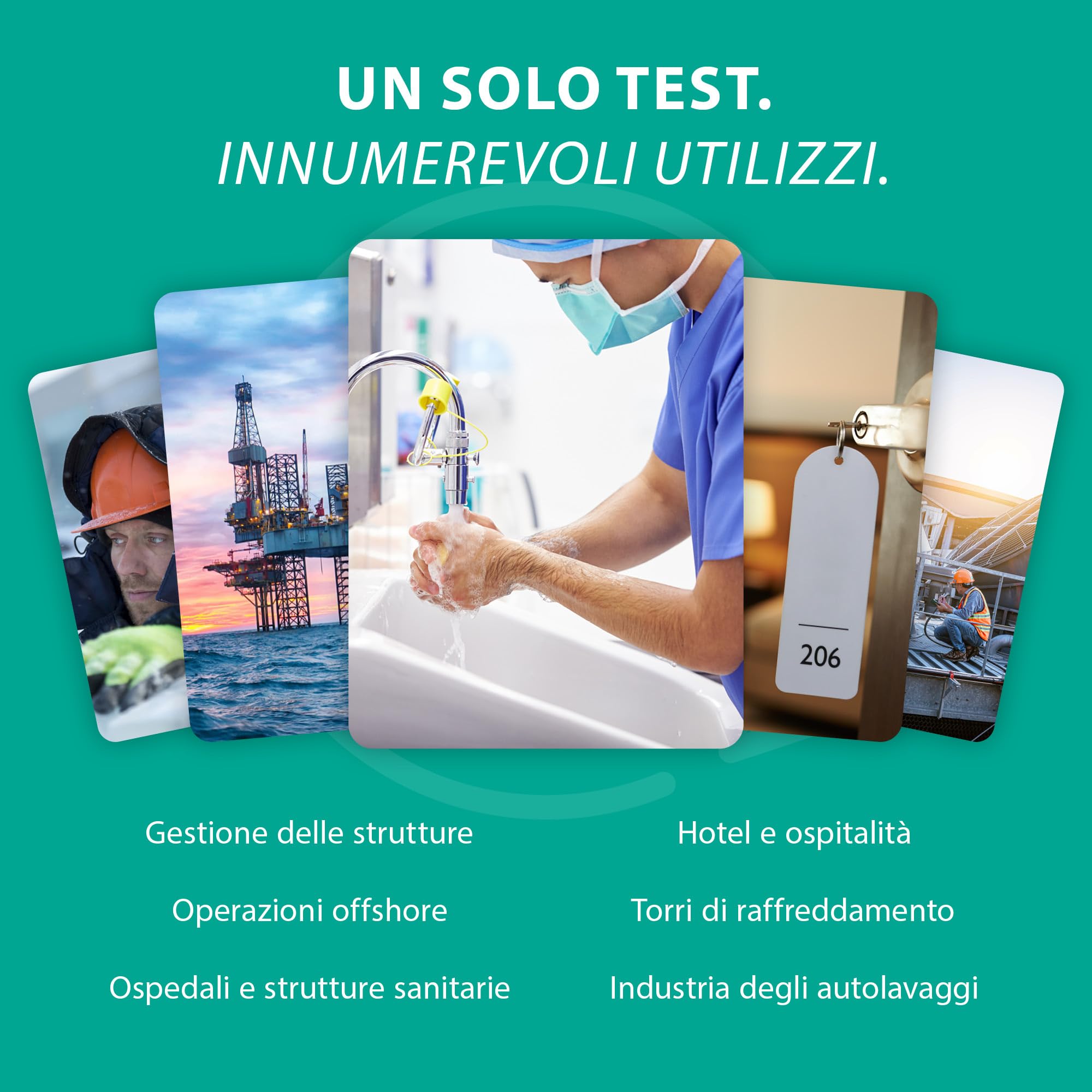 ONE Multi Legionella Water Test – Kit test singolo per il rilevamento della legionella pneumophila sg1 | Limite di rilevamento 1000 CFU/L | Facile test in loco