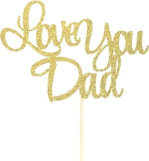 Atelier Elegance Love You Dad Cake Topper, Father's Day Cake Topper, Dad Birthday Cake Topper