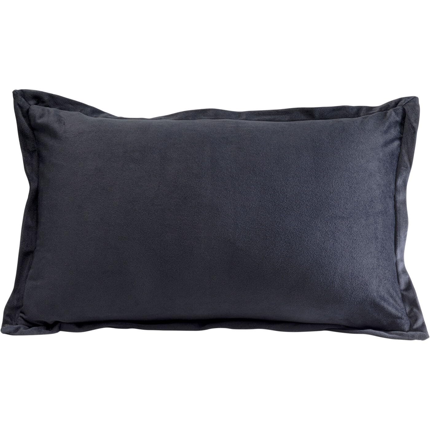 Kare Design Kissen Cut Pile, Schwarz/Weiß, Abnehmbarer Bezug mit Reisverschluss, mit Füllung, Dekokissen, Zierkissen, Wohnaccessoire, Bezug in Samtoptik, 50x30 cm (H/B)