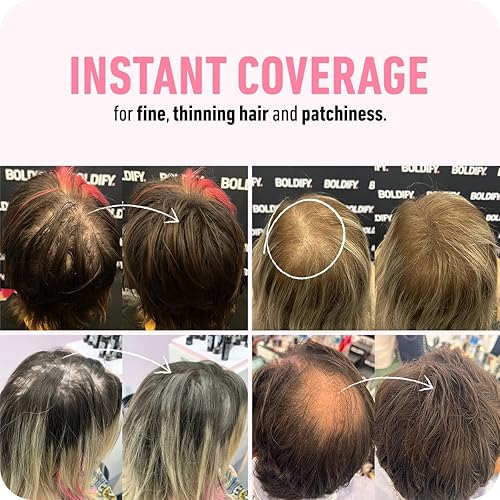 Miniatura 2 de Boldify Fibra capilar + champú + acondicionador: paquete de espesar y crecer para hombres y mujeres (negro)