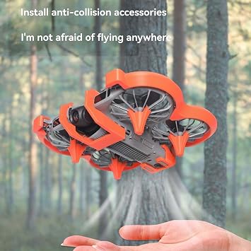 Propeller Guard Full Protection Kit for DJI Neo 2 Accessories,Propeller Guard, Landing Gear,Gimbal Protector & Tail Wing,Anti-Collision Rings Prop Bumper Protective Frame Cover (Orange)