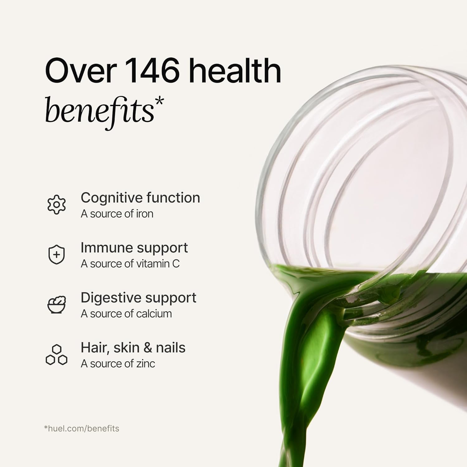 Huel Daily Greens Single Serve Watermelon| Superfood Greens Powder | 91 Vitamins, Minerals, and Wholefood-Sourced Ingredients | Adaptogens, Antioxidants, Gut-Friendly Probiotics | 12 Pack - Image 4