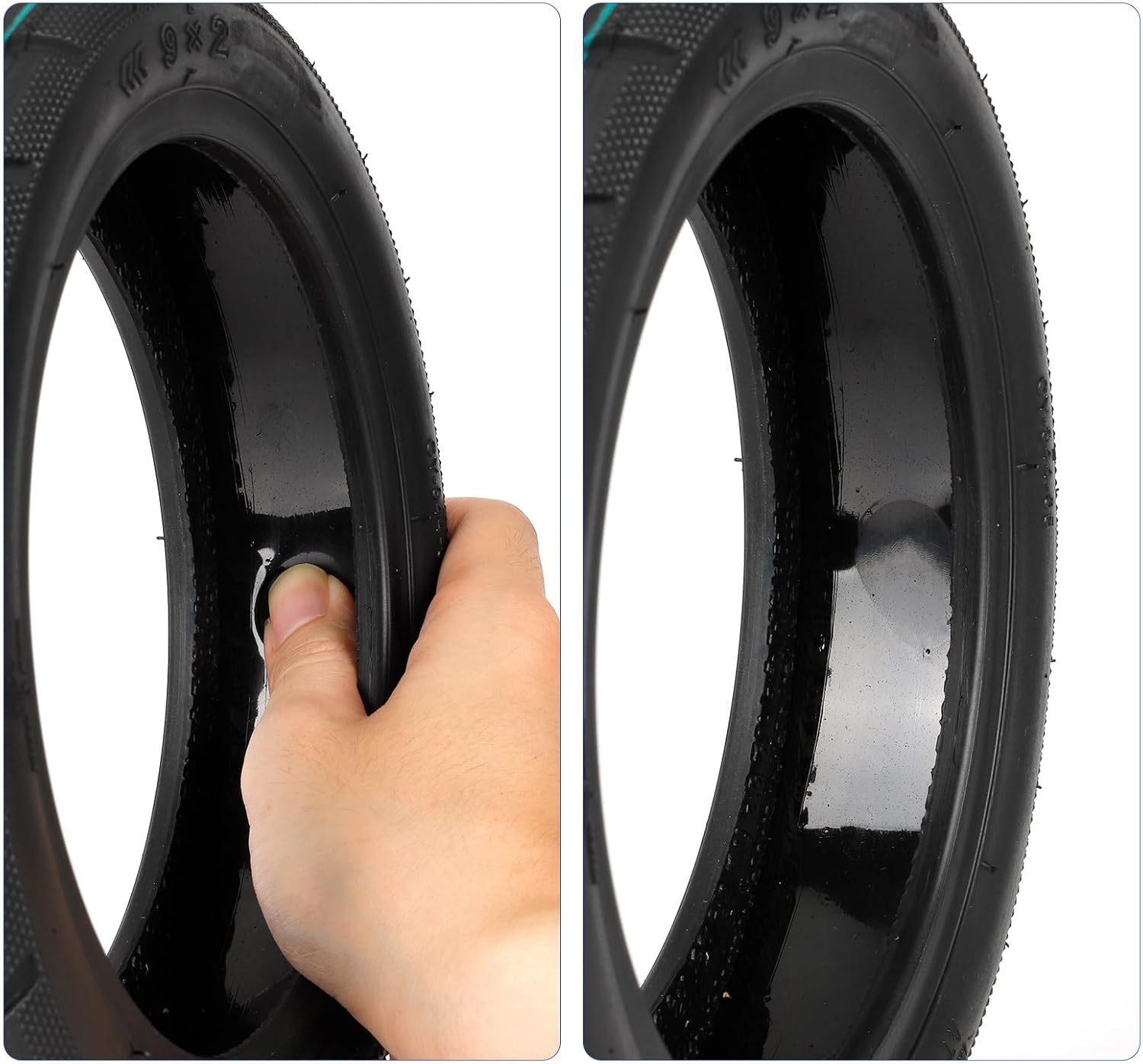 9-inch 9x2 Rubber Self-sealing Self-healing 9" Tubeless Tire 9 x 2 Tyre Replace for KickScooter Electric Scooter Tyre Wheel Parts (2)