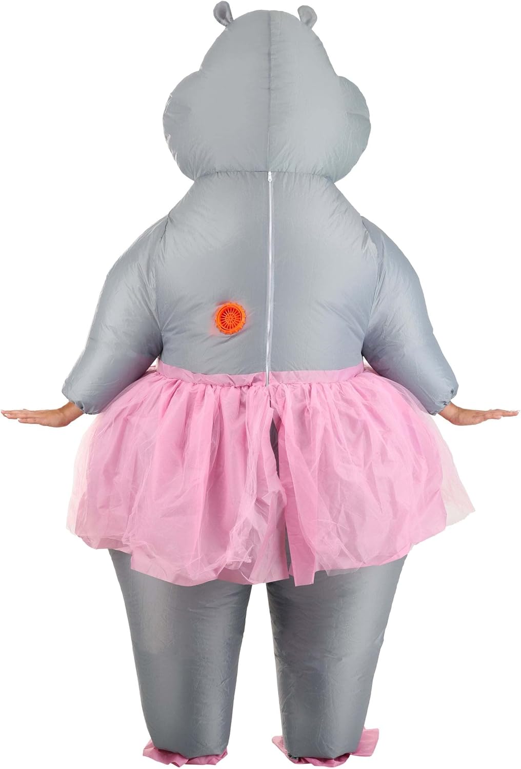 Inflatable Ballerina Hippo Costume for Adults - Dancing Hippo Blow Up Halloween, Parade, Funny Marathon Outfit