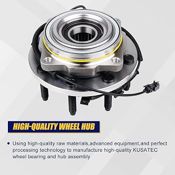 KUSATEC 515130 Front Wheel Hub and Bearing Assembly