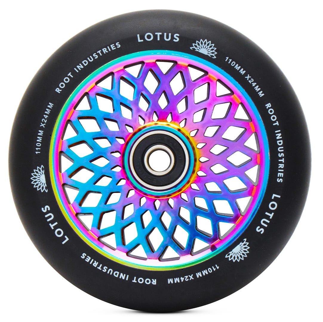 Unisex – Erwachsene Lotus Stunt Scooter-Räder, Rocket Fuel/Black, 110mm