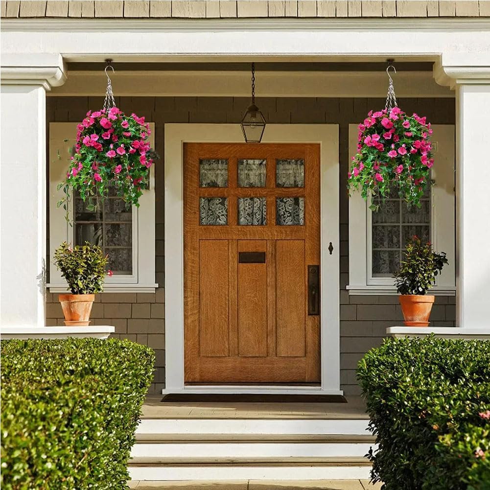 Uv Simulation Artificial Flower,Uv Simulation Artificial Petunia Flowers,Outdoor Flowers That Look Real Uv Resistant,Realistic Artificial Petunias,Artificial Flowers For Outdoors Petunias (5, blue)