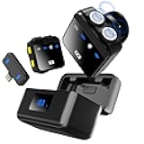 Wireless Lavalier Microphone for iPhone/iPad with Lightning Mini Lapel Mic Wireless, 48KHz/24Bit, 150ft Range, Noise Cancellation, 70H Battery for Video Recording and Streaming