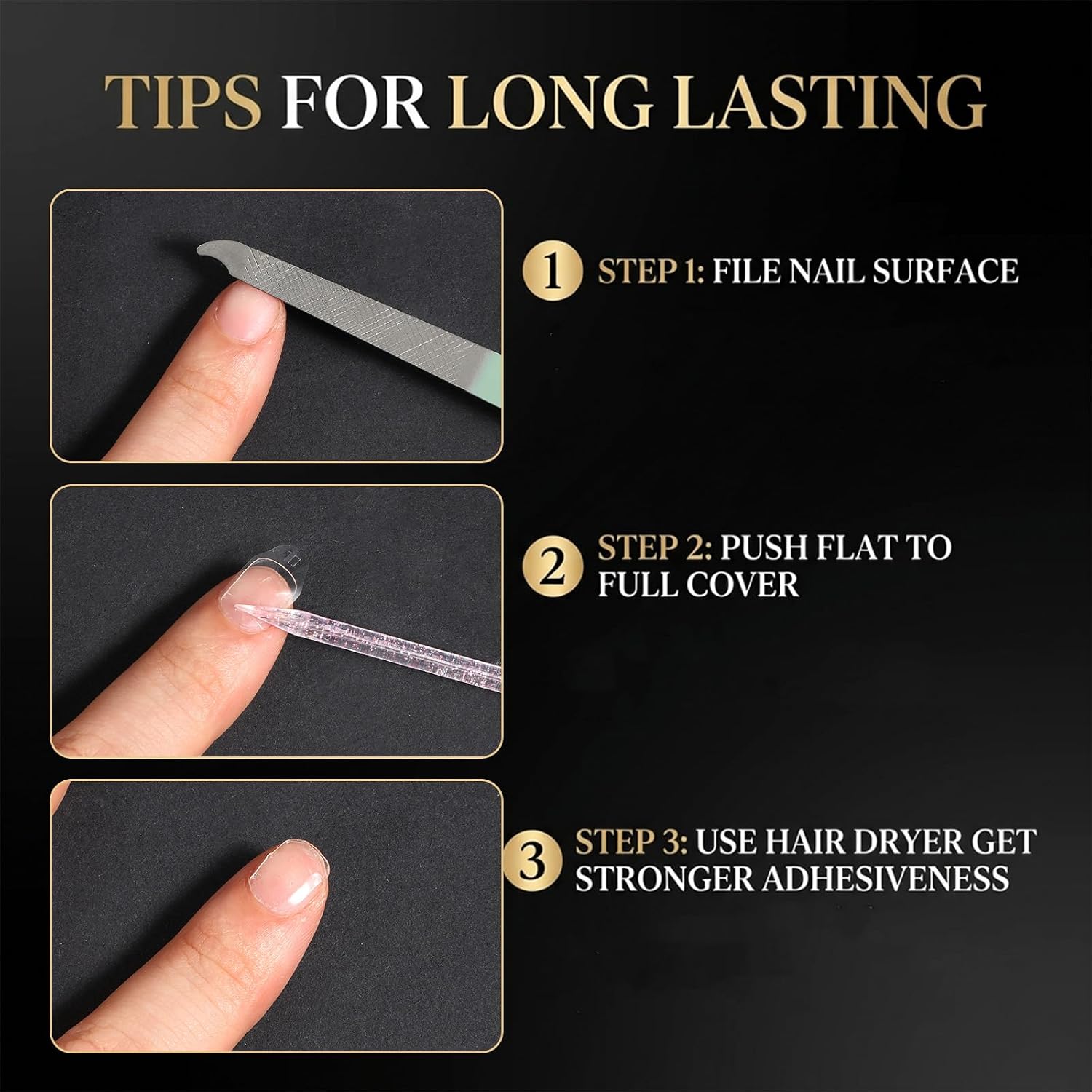 20Sheets 15Sizes Clear Nail Sticky Tabs for Nails, 300PCS Nail Adhesive Tabs Press on Sticky Nails Bond Double Sided Jelly Glue, Quick At‑Home Manicure, Waterproof Press on Tab for Manicure No Crease