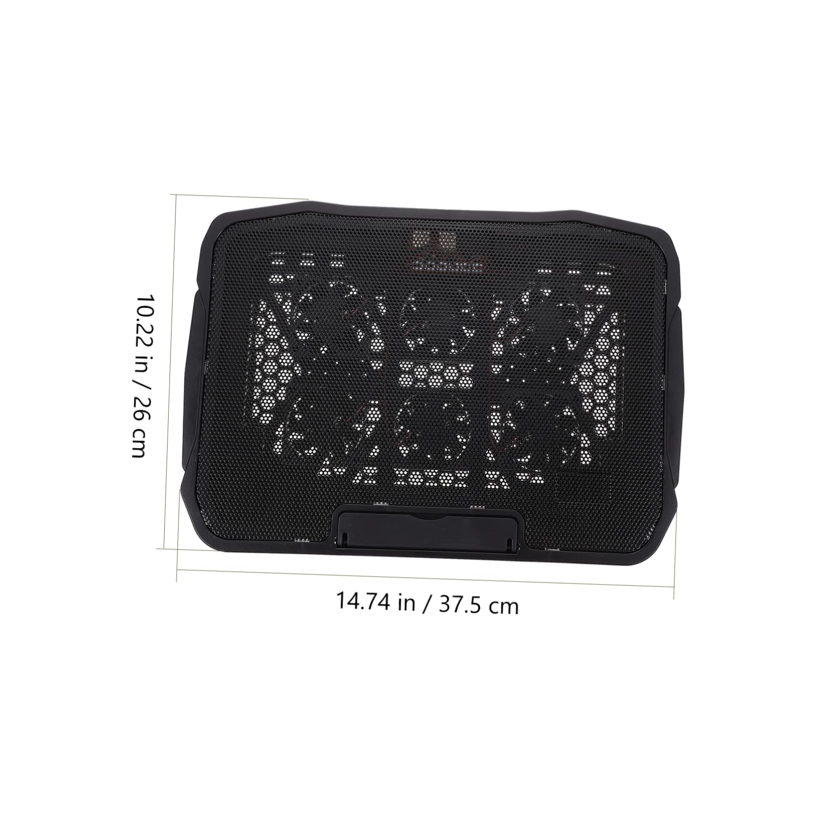 Supporto Dissipatore Laptop Nero in Ferro e Plastico