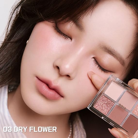 BBIA Ready To Wear Eye Palette (03 DRY FLOWER) + Last Pen Eyeliner (03 CHOCO BROWN) Bundle Set
