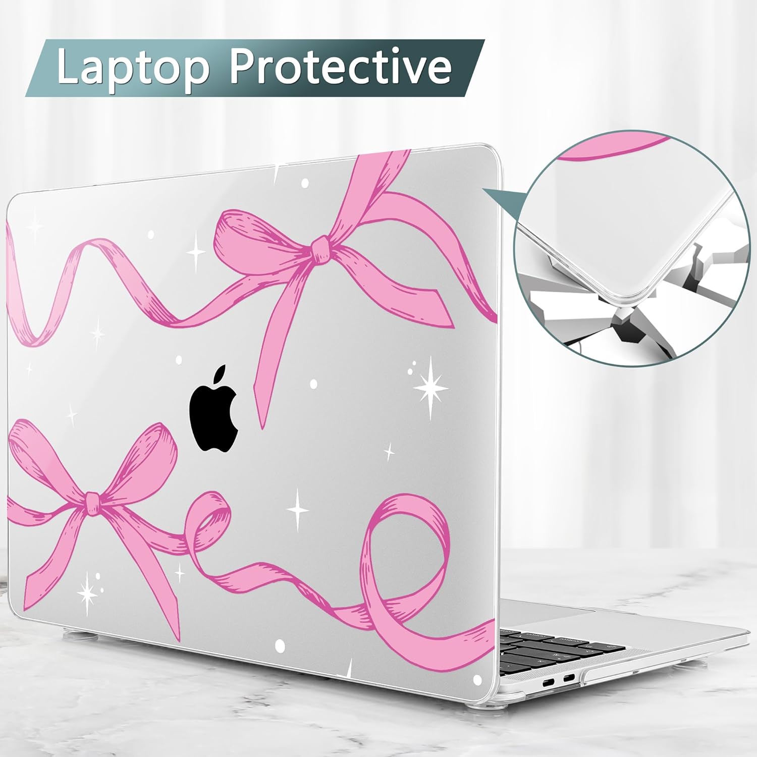 Tuiklol for MacBook Pro 16 inch Case (2020 2019 Release) Model A2141, Hard Shell Case for Keyboard Cover& OTG & Camera Cover with Retina Display and Touch Bar Fits Touch ID,Bow - Image 6