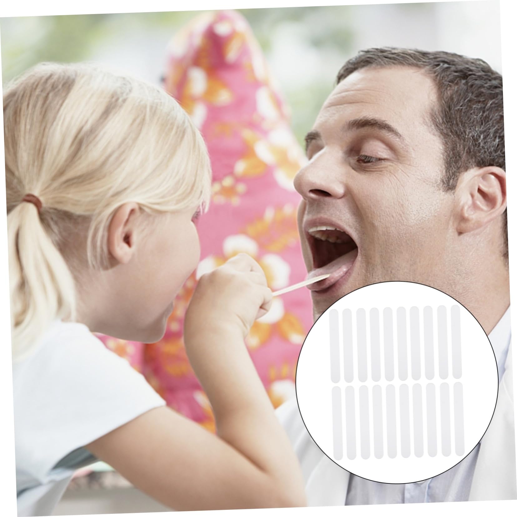 MUCKLILY 20pcs Pp Tongue Depressors Style for Boys and Girls Crafts and Clinics