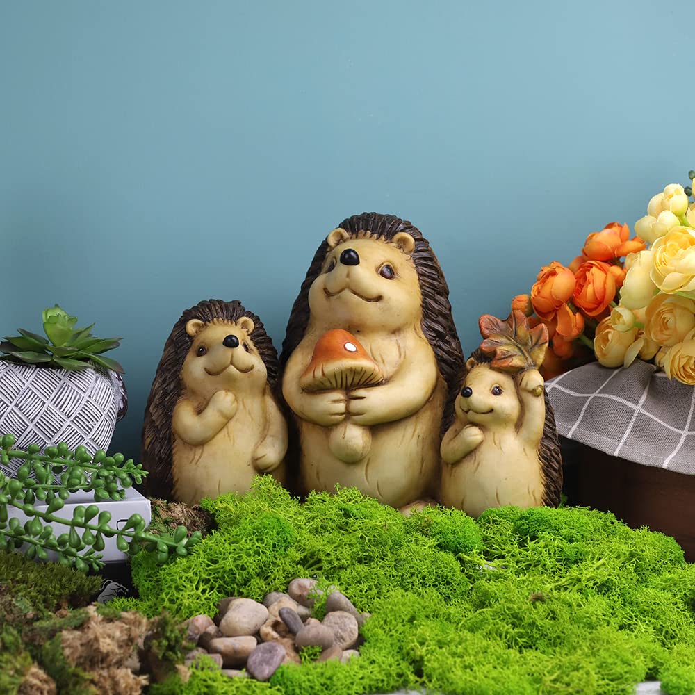 置物 ポリレジン製 ガーデン彫像 ハリネズミの像 置物 ガーデニング 庭