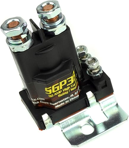 Miniatura 2 de Stinger Aislador y relé de batería SGP38 80-AMP, NEGRO