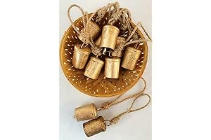 Rustic Tin Bells Wall Hanging Decor