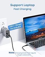 Vista 4 de etguuds Cable largo USB C a USB C [20 pies, 1 unidad], cable de carga USB 2.0 tipo C a tipo C, cable trenzado de nailon, para Samsung Galaxy, Note