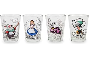 Loungefly Alice in Wonderland Character Scenes Mini Shot Glasses: A Whimsical Journey...