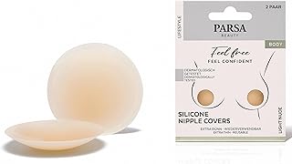 PARSA Beauty Nipple Cover – Unsichtbare BH-Alternative für A-D Körbchen – Wiederverwendbar & wasserresistent – 100% Blickd...