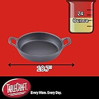 Vista 2 de TableCraft CW30104 - Mini servidor redondo de hierro fundido, 11 oz, negro